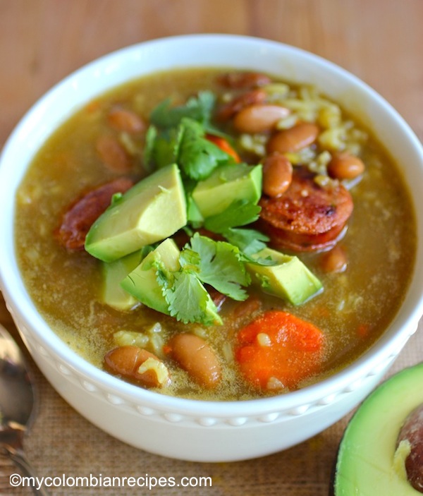 Bean and rice soup