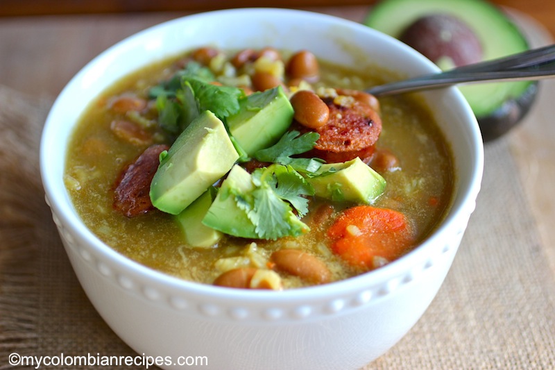 Bean and Rice Soup (Sopa de Arroz y Frijoles)