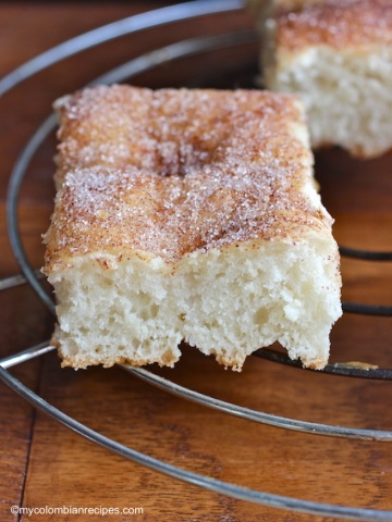 Cinnamon- Sugar Focaccia Bread |mycolombianrecipes.com
