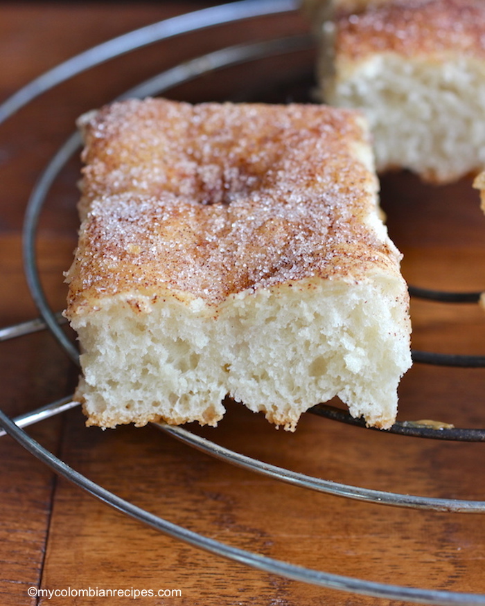 Cinnamon- Sugar Focaccia Bread |mycolombianrecipes.com