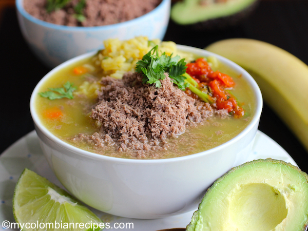 Sopa de Arroz con Carne en Polvo (Rice Soup with Powdered Beef)