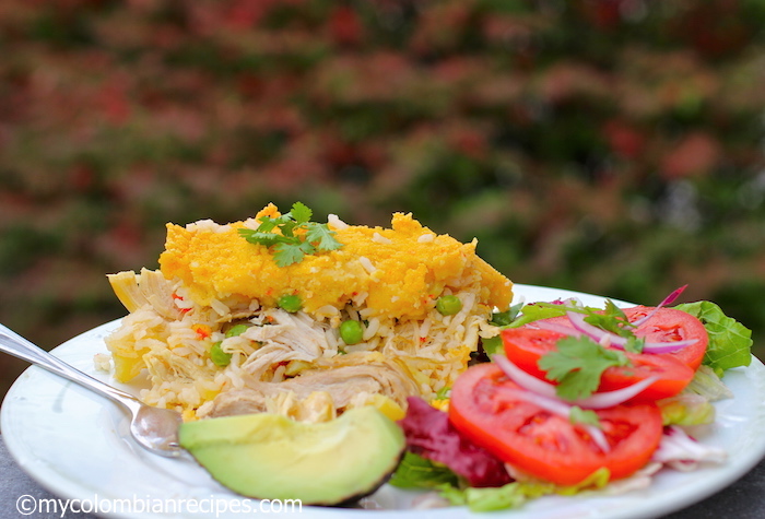 Pastel San Pedrino (Cornmeal, Rice and Meat Casserole)