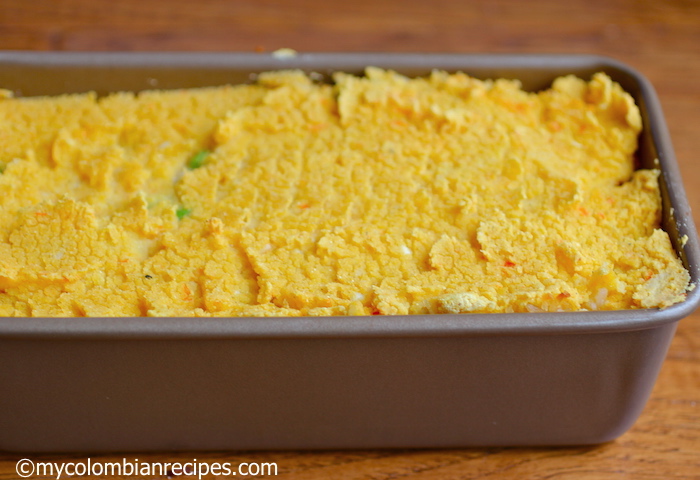 Pastel San Pedrino (Cornmeal, Rice and Meat Casserole)