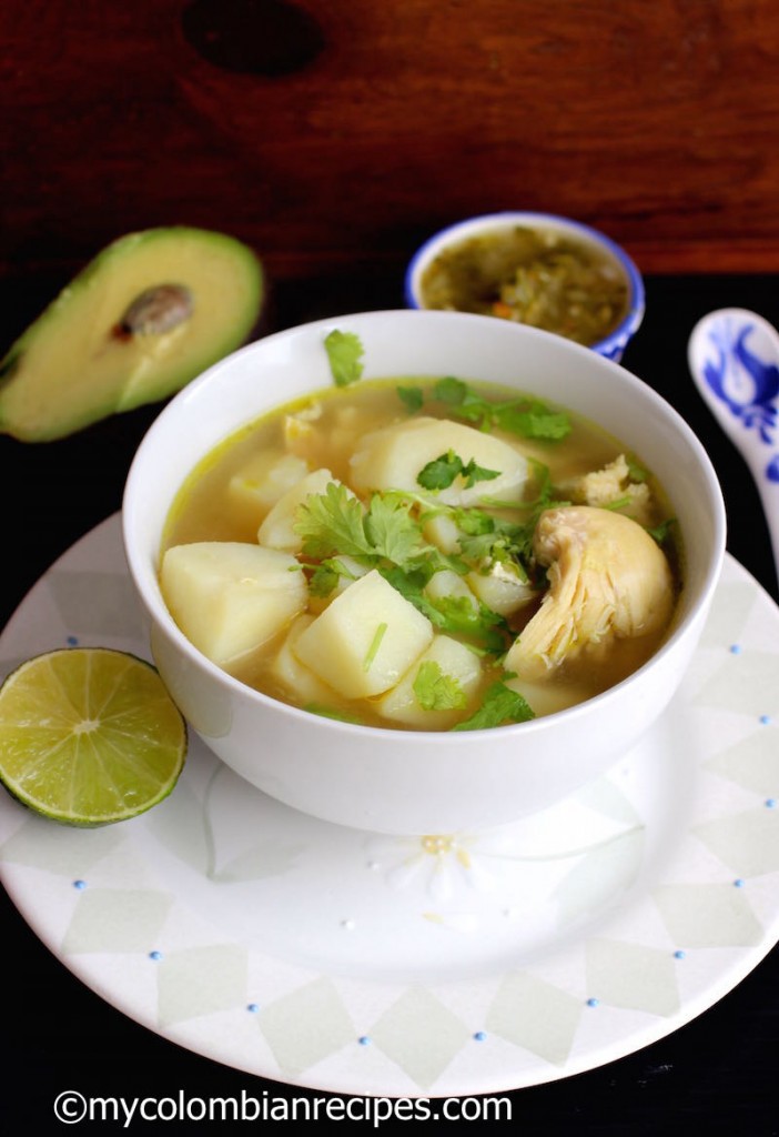 Caldo de Pollo con Papa ( Chicken and Potatoes Broth)