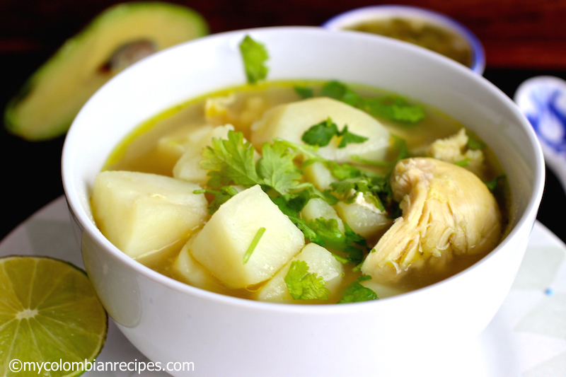 Caldo de Pollo con Papa ( Chicken and Potatoes Broth)