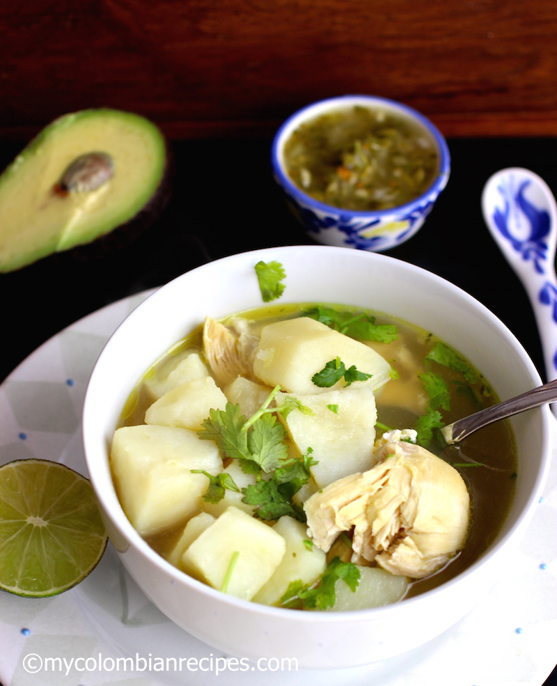 Caldo de Pollo con Papa ( Chicken and Potatoes Broth) |mycolombianrecipes.com