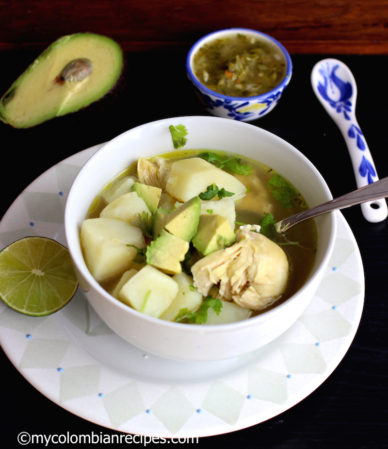 Caldo de Pollo con Papa ( Chicken and Potatoes Broth)