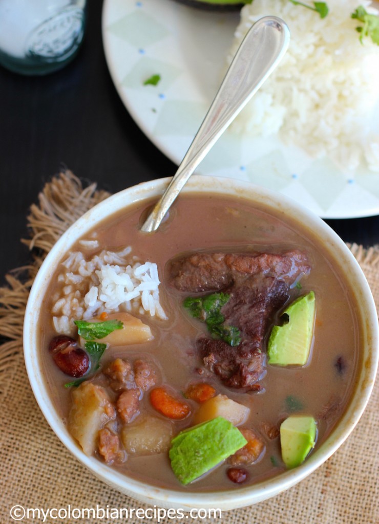 Sopa de Frijoles con Carne (Beans and Beef Soup)