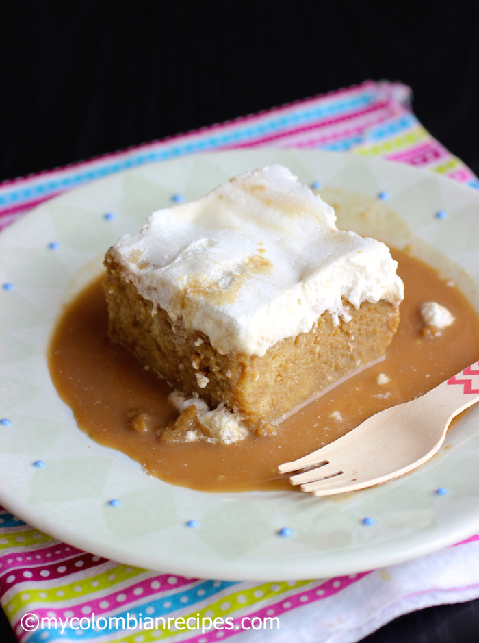 Tres Leches de Café (Coffee Three Milks Cake) |mycolombianrecipes.com