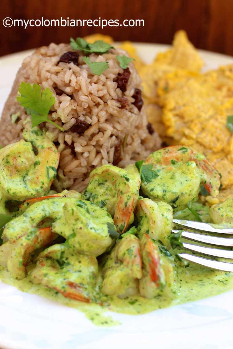 Camarones con Salsa de Cilantro - My Colombian Recipes Camarones con Salsa de Cilantro - My Colombian Recipes