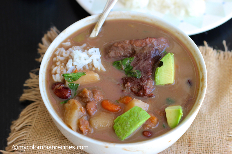 Sopa de Frijoles con Carne (Beans and Beef Soup)