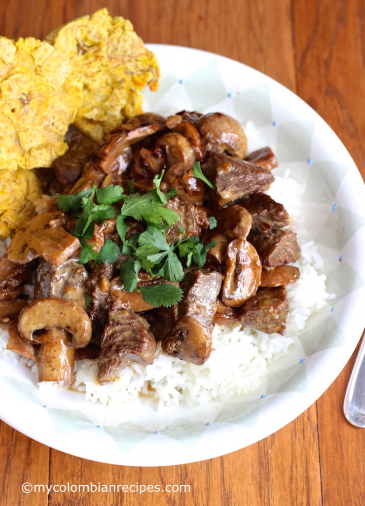 Carne con Champiñones (Beef with Mushrooms)