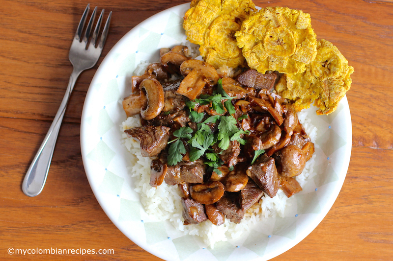 Carne con Champiñones (Beef with Mushrooms)