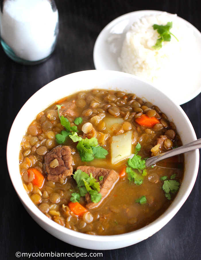 Sopa de Lentejas con Carne (Lentils and Beef Soup)