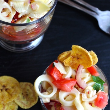 Ceviche Vegetariano (Vegetable Ceviche) |mycolombianrecipes.com