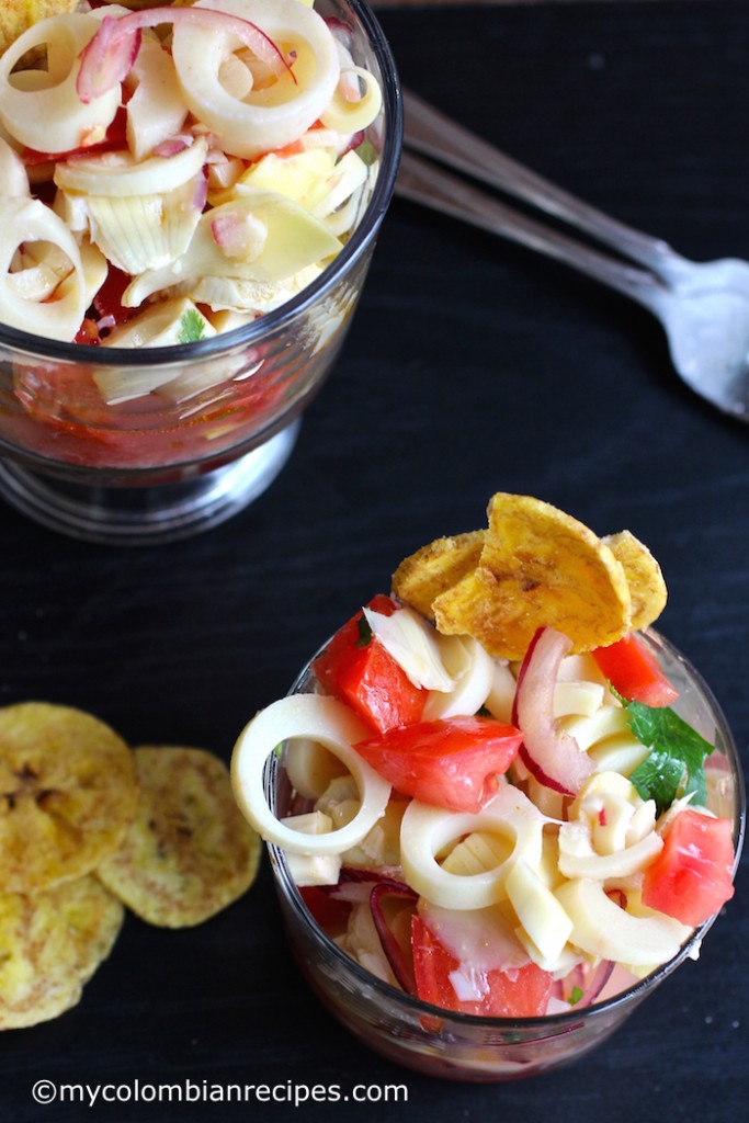 Ceviche Vegetariano (Vegetable Ceviche) |mycolombianrecipes.com