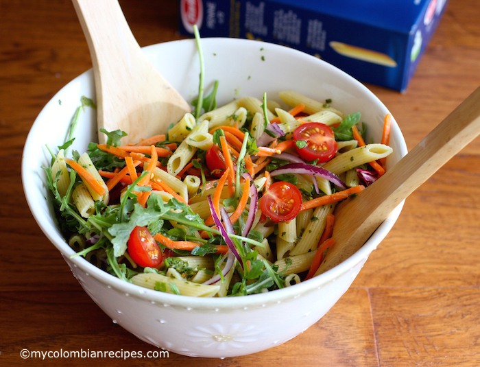 pasta and steak salad