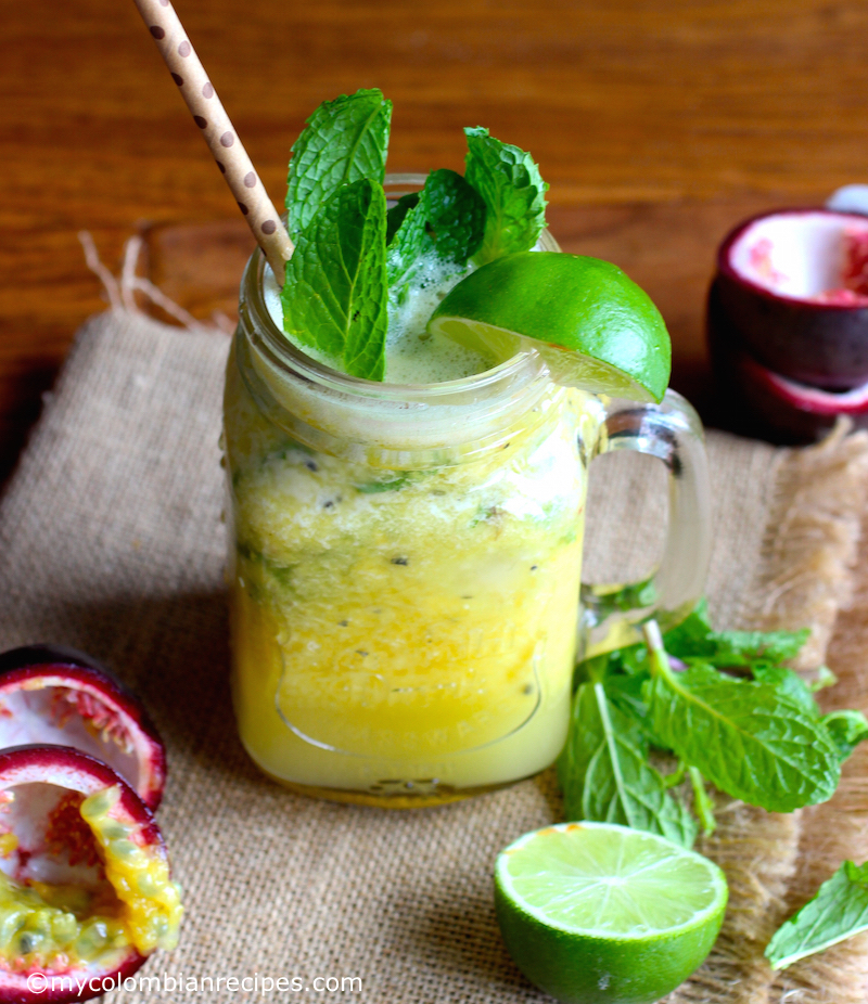 Mango and Passion Fruit Mojito |mycolombianrecipes.com