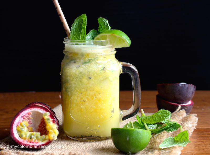 Mango and Passion Fruit Mojito |mycolombianrecipes.com