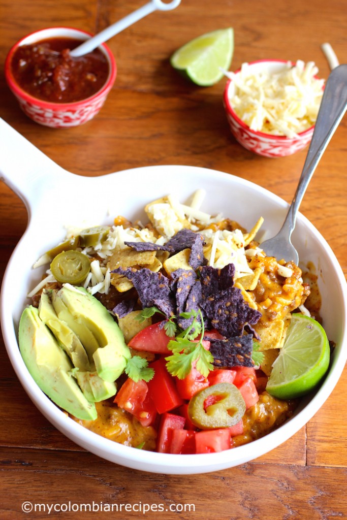 Crunchy Taco Rice and Beef Bowl |mycolombianrecipes.com