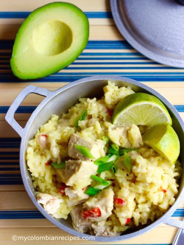 Arroz Atollado de Pescado (Colombian-Style Creamy Fish Rice) |mycolombianrecipes.com