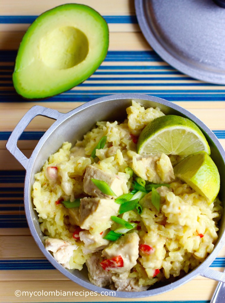 Arroz Atollado de Pescado (Colombian-Style Creamy Fish Rice) |mycolombianrecipes.com