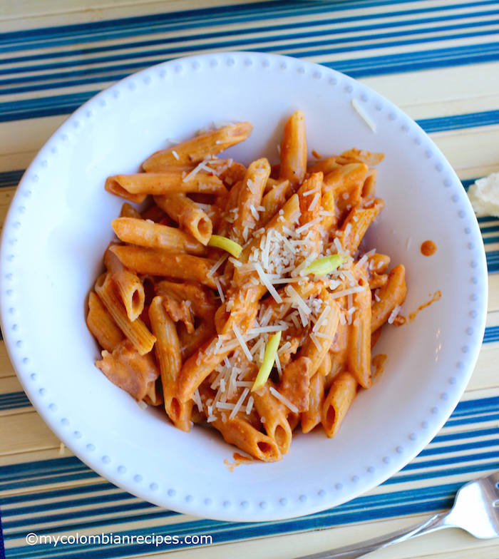 One-Pot Creamy Pasta with Bacon and Chorizo