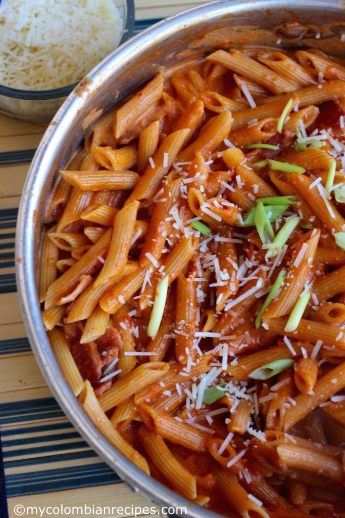 One-Pot Creamy Pasta with Bacon and Chorizo