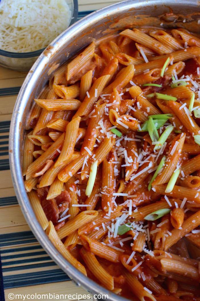 One-Pot Creamy Pasta with Bacon and Chorizo | My Colombian Recipes