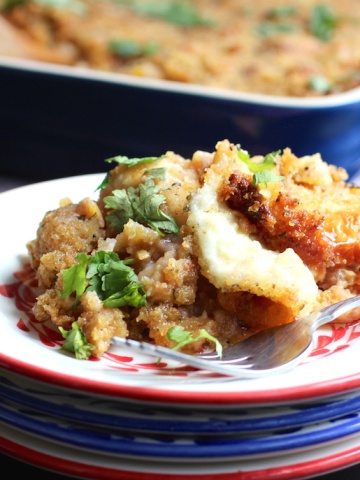 Two Cheese Ripe Plantain Casserole