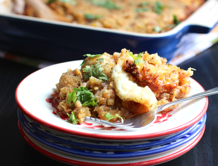 Two Cheese Ripe Plantain Casserole