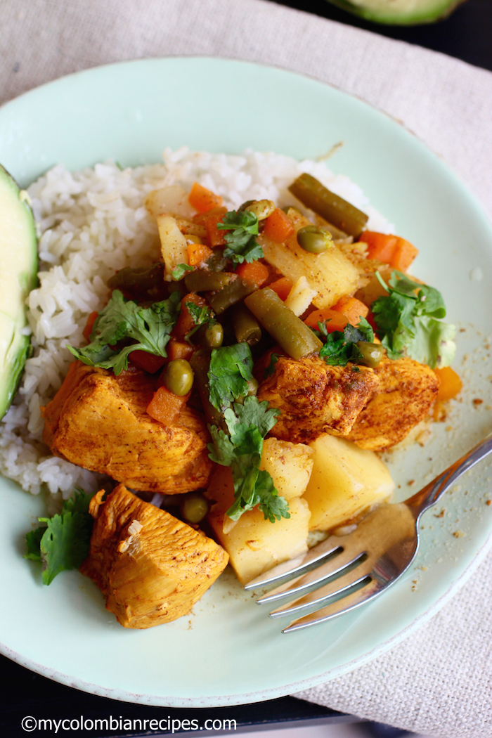 Estofado de pollo con Vegetales - My Colombian Recipes