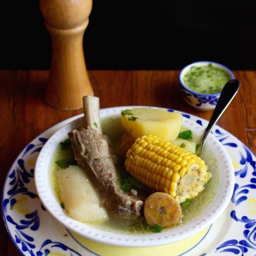 Sancocho de Costilla (Beef Ribs Sancocho)|mycolombianrecipes.com