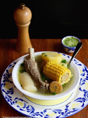 Sancocho de Costilla (Beef Ribs Sancocho)|mycolombianrecipes.com