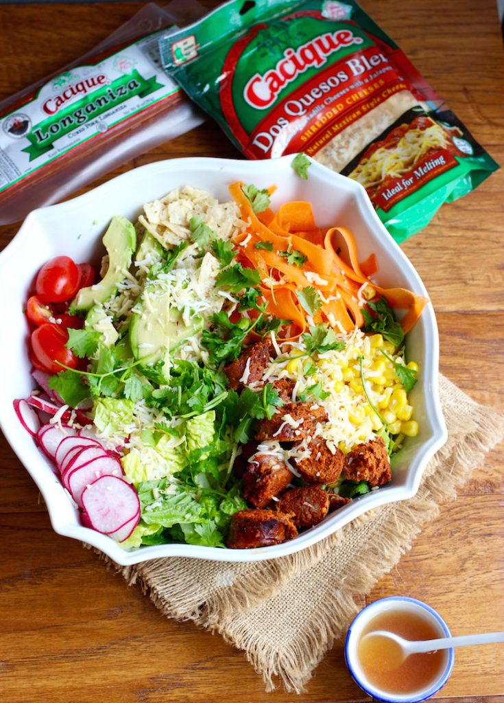 Longaniza taco salad