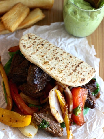 Lomo Saltado Sandwich