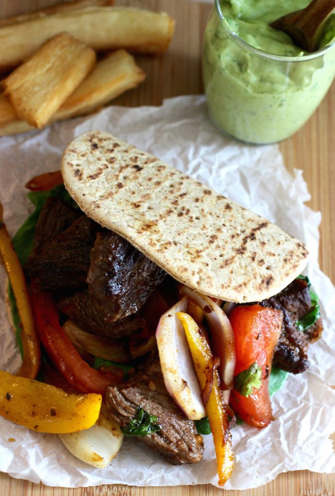 Lomo Saltado Sandwich