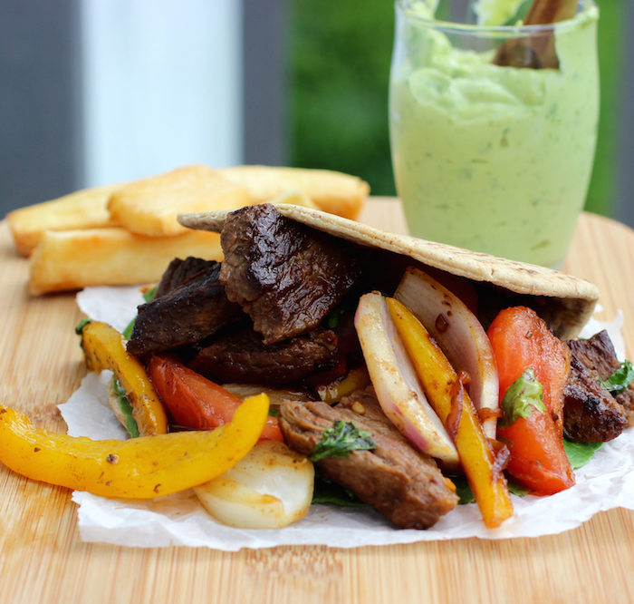 Lomo Saltado Sandwich