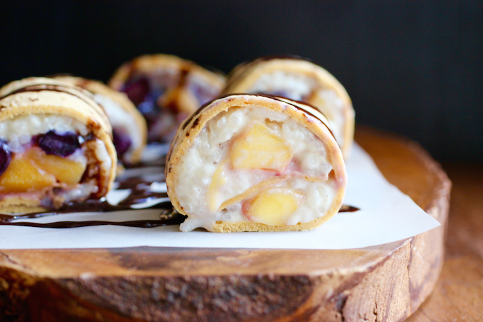 Rice Pudding and Fruit Rolls