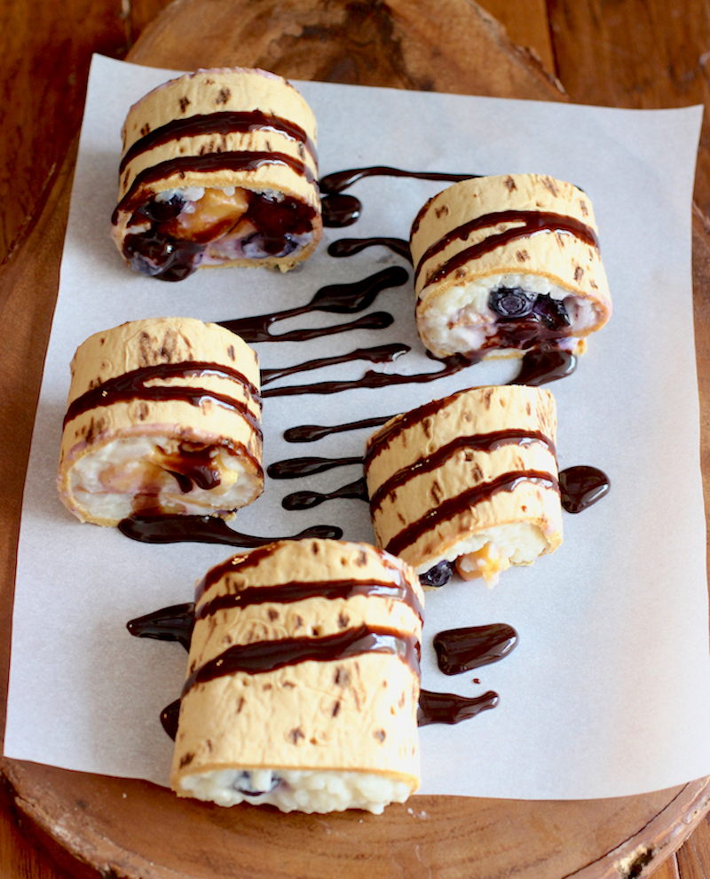 Rice Pudding and Fruit Rolls