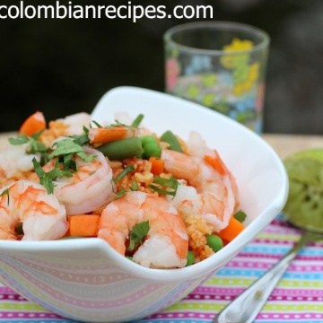 Receta de Arroz con Camarones Colombiano