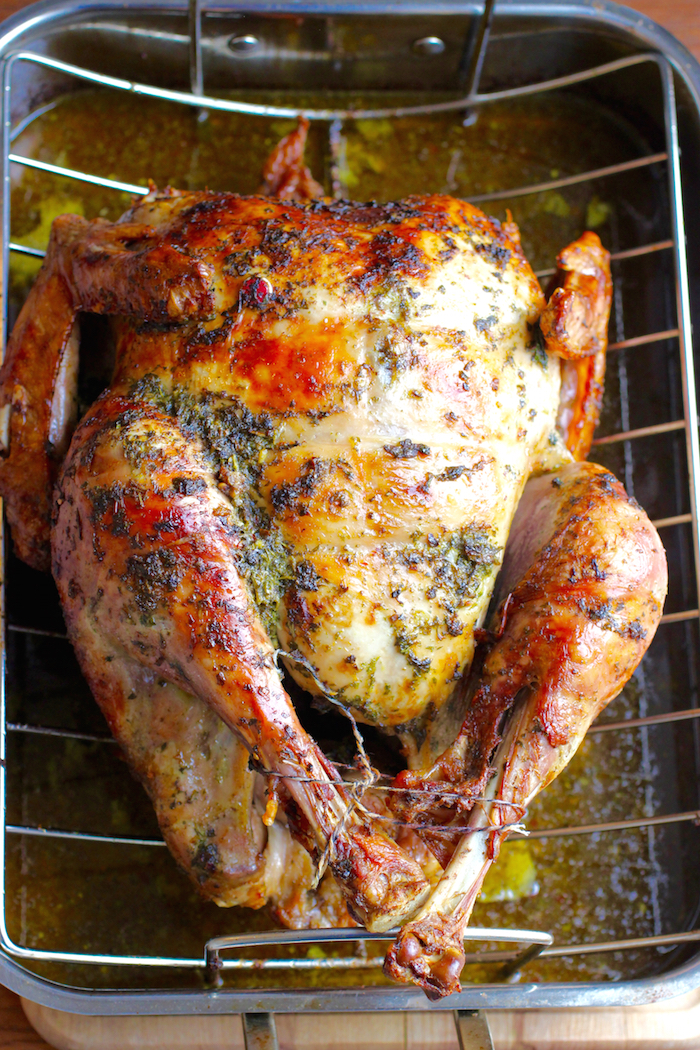 Chimichurri Butter Roasted Turkey - My Colombian Recipes