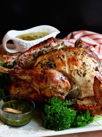 Chimichurri Butter Roasted Turkey