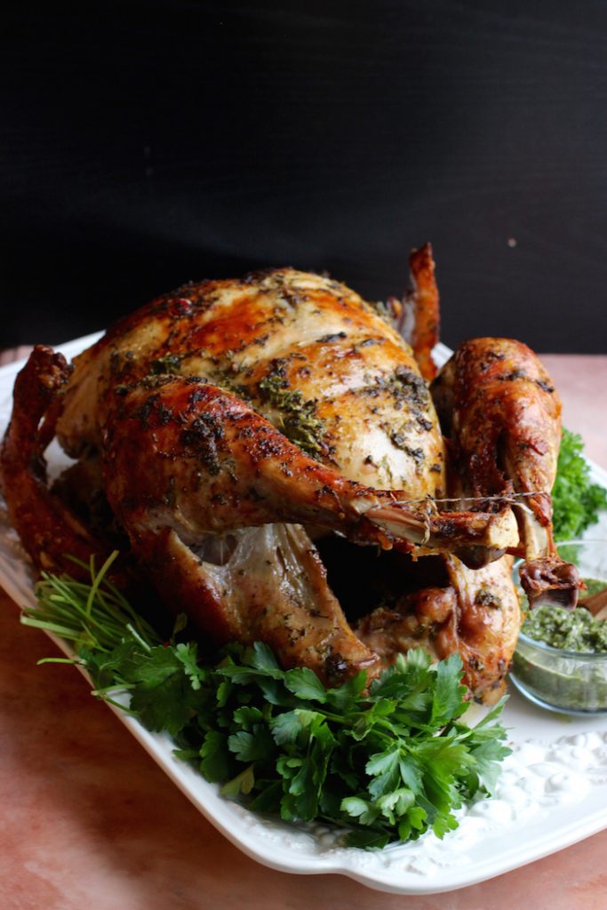 Chimichurri Butter Roasted Turkey