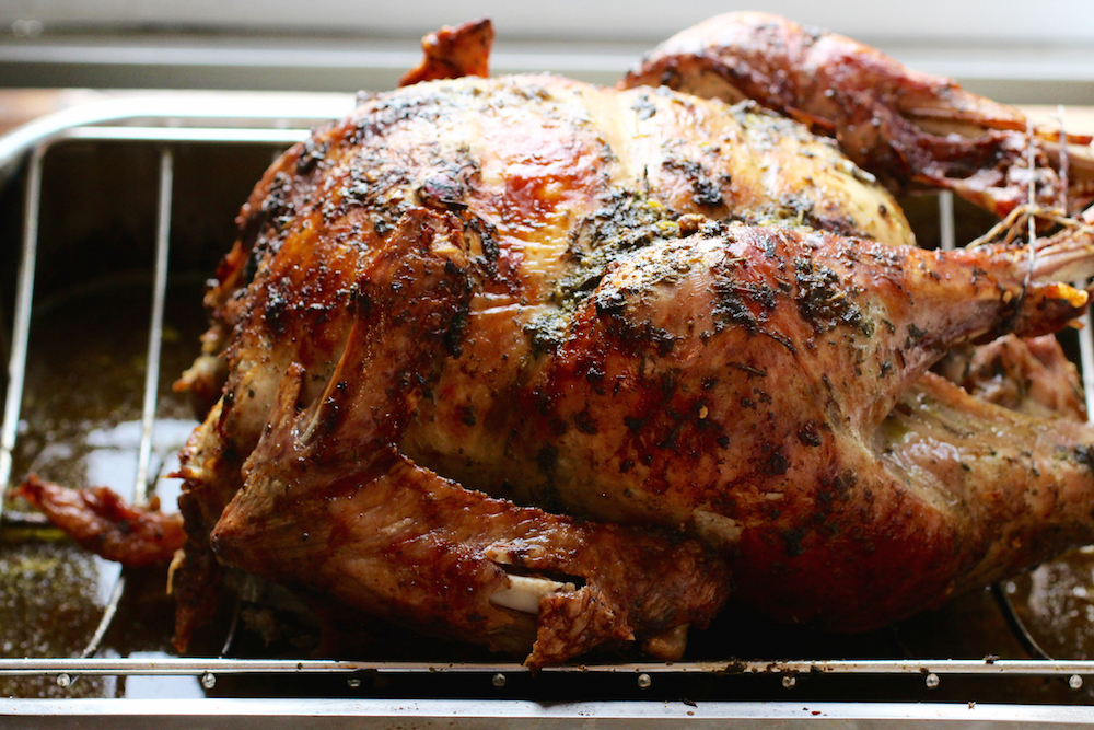 Chimichurri Butter Roasted Turkey