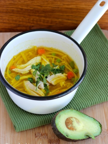 Sopa de Pollo y Pasta