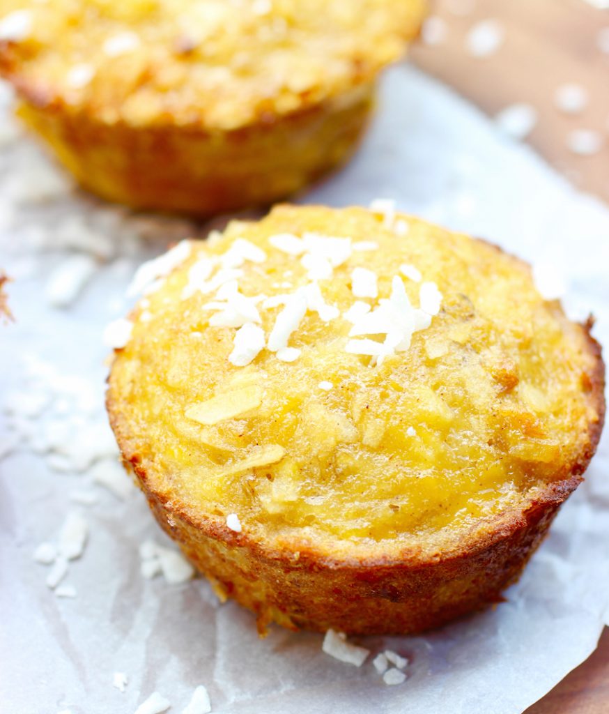 Simple Ripe Plantain and Coconut Mini Cakes