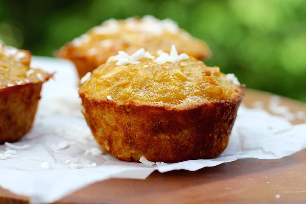 Simple Ripe Plantain and Coconut Mini Cakes