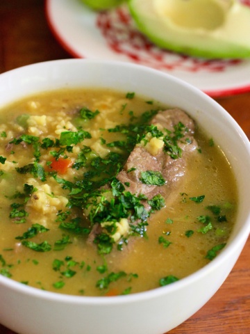 Sopa de Arroz con Costilla