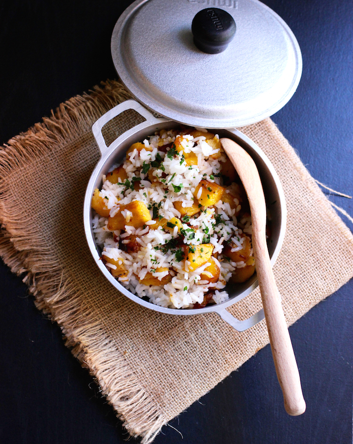 Arroz de Pajarito (Rice with Ripe Plantain)